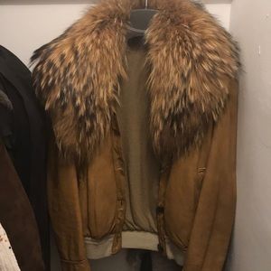 Giorgio Bratto fur bomber jacket size 34